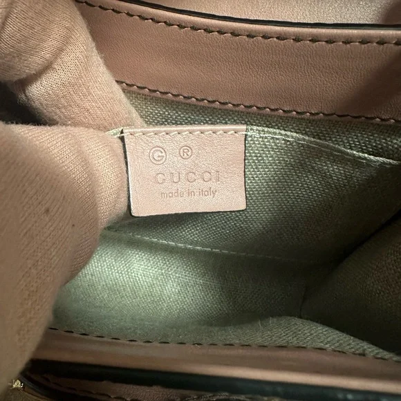 Gucci Emily Guccissima Pink Small Crossbody Bag Horse-bit embellishment - Picture 9 of 15